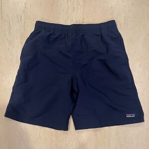 Patagonia Deep Blue Active Shorts boys size XL/14